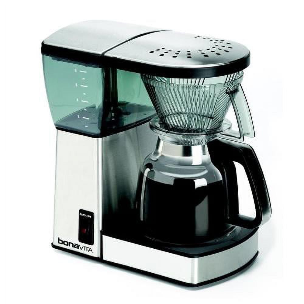 Bonavita BV1800 8-Cup Coffee Maker with Glass Carafe and Descaler