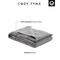 thumbnail image 4 of Posh Living Feechi 72"x80" Cotton Weighted Blanket Throw in Gray (20 lbs), 4 of 10