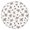 Pioneer Flower Floral-1, variant on Pioneer Flower Floral Print Pattern Round Fitted Tablecloth with Elastic Edge, Waterproof Dining Table Cover for Indoor Outdoor Camping and Daily Use