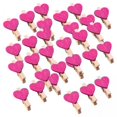 thumbnail image 1 of GUOOL 6x30pcs Mini Wooden Clothes Photo Paper Peg Clothespin Craft Clips 30MM Rose, 1 of 9