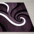 thumbnail image 6 of Luxe Weavers Purple Swirls Modern Abstract Area Rug 6x9, 6 of 7