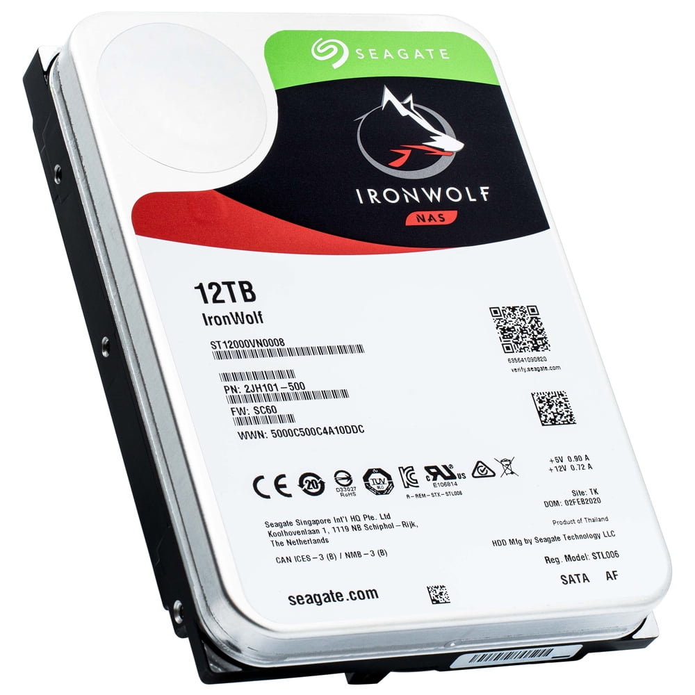 Seagate IronWolf Pro 12TB Enterprise NAS Internal HDD Hard Drive CMR 3.5  Inch SATA 6Gb s 7200 RPM 256MB Cache for RAID Network Attached Storage, Res