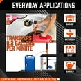 thumbnail image 4 of Portable Power Battery Pump, 2.2GPM, Water & Fuel Transfer Pump Black Black, 4 of 5