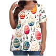 thumbnail image 1 of Camisas de Manga Larga para las Mujeres Cuello Redondo Impreso de Ajuste Suelto, Top de Moda de Verano Sexy para el Uso Diario, 1 of 6