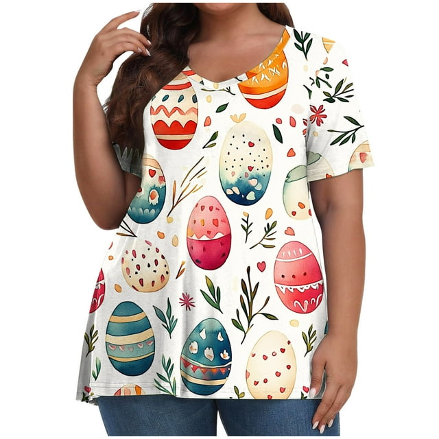 Camisas de Manga Larga para las Mujeres Cuello Redondo Impreso de Ajuste Suelto, Top de Moda de Verano Sexy para el Uso Diario