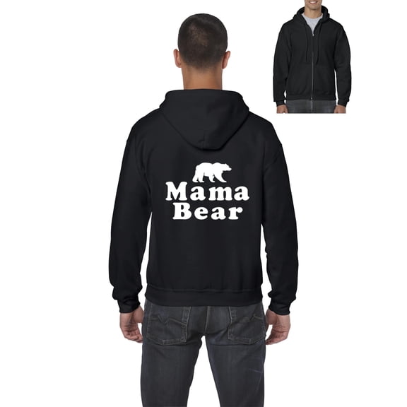 Artix - Men's Sweatshirt Full-Zip Pullover - Mama Bear