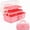 pink color, variant on 13-inch (about 13.19inch) Three-layer Multi-functional Storage Box, Folding Toolbox/handicraft Box/sewing Supplies Box/medicine Box/home First Aid Kit (with 2 Trays)