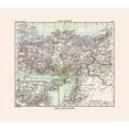 thumbnail image 2 of Perthes 22x20 Black Ornate Wood Framed with Double Matting Museum Art Print Titled - Asia Minor Middle East - Perthes 1896, 2 of 4