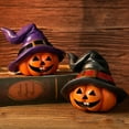 thumbnail image 6 of Ornament-Halloween Decorations-Witch Hat Pumpkin Figurine – Halloween & Christmas Photo Prop Cute Table Décor & Craft Supply, 6 of 9