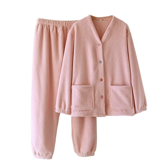 FAWUUDO Womens 2 Piece Outfits Lounge Set V Neck Cardigan Sweater Pants Sets Knit Matching Loungewear Fall Clothes