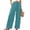 Mint Green, variant on Wide Leg Pants for Women Flowy Palazzo Drawstring Elastic Waist Trousers with Pockets Summer Beach Vacation Clothes Mint Green XXL
