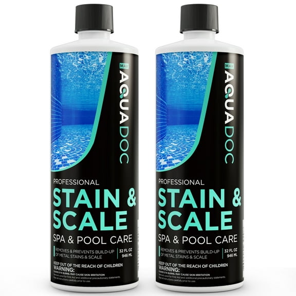 Mav AquaDoc Spa Stain and Scale Control for Hot Tubs, Scale Metal and Stain Control for Hot Tubs, Prevent & Remove Stains in Hot Tubs with Our Hot Tub Water Softener & Spa Descaler Chemical 32oz