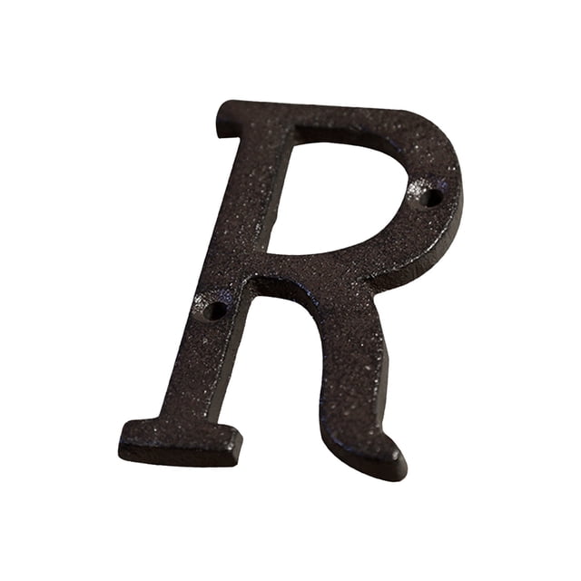 RKSTN Storage A Creative Cast Iron Metal Letter Alloy Wrought Iron Letter R Home Decor