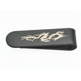 thumbnail image 2 of Bling Jewelry Mens Two Tone Dragon Men Money Clip Card Holder - Black IP Stainless Steel Gift, 2 of 4