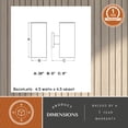 thumbnail image 5 of Chiasso 20 in. H 2-Light Deep Bronze Modern Outdoor Wall Sconce with Rust-Resistant Aluminum Shade, Up Down Lighting, LED Compatible Lantern Fixture, Use For Exterior Porch Patio Front Door Garage, 5 of 10