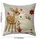 thumbnail image 3 of Fundas de almohada navideñas de 45 x 45 cm | Fundas de almohada decorativas festivas con tela de algodón suave y cremallera oculta para sofá, dormitorio, decoración del hogar, 3 of 5