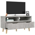 thumbnail image 2 of vidaXL TV Stand TV Console Modern Gray Wood Composite with Doors 35.4 in, 2 of 7