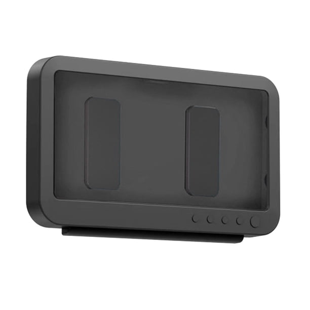 Portátil impermeable montado en pared inodoro soporte para teléfono con rotación de 360 degree bañera organizador de caja de teléfono de cocina Negro Sunnimix soporte para teléfono de ducha