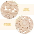 thumbnail image 7 of OULII Khaki Solid Wood Decorative Trim with Handcarved Patterns for Furniture and Cabinet Door, 7 of 7