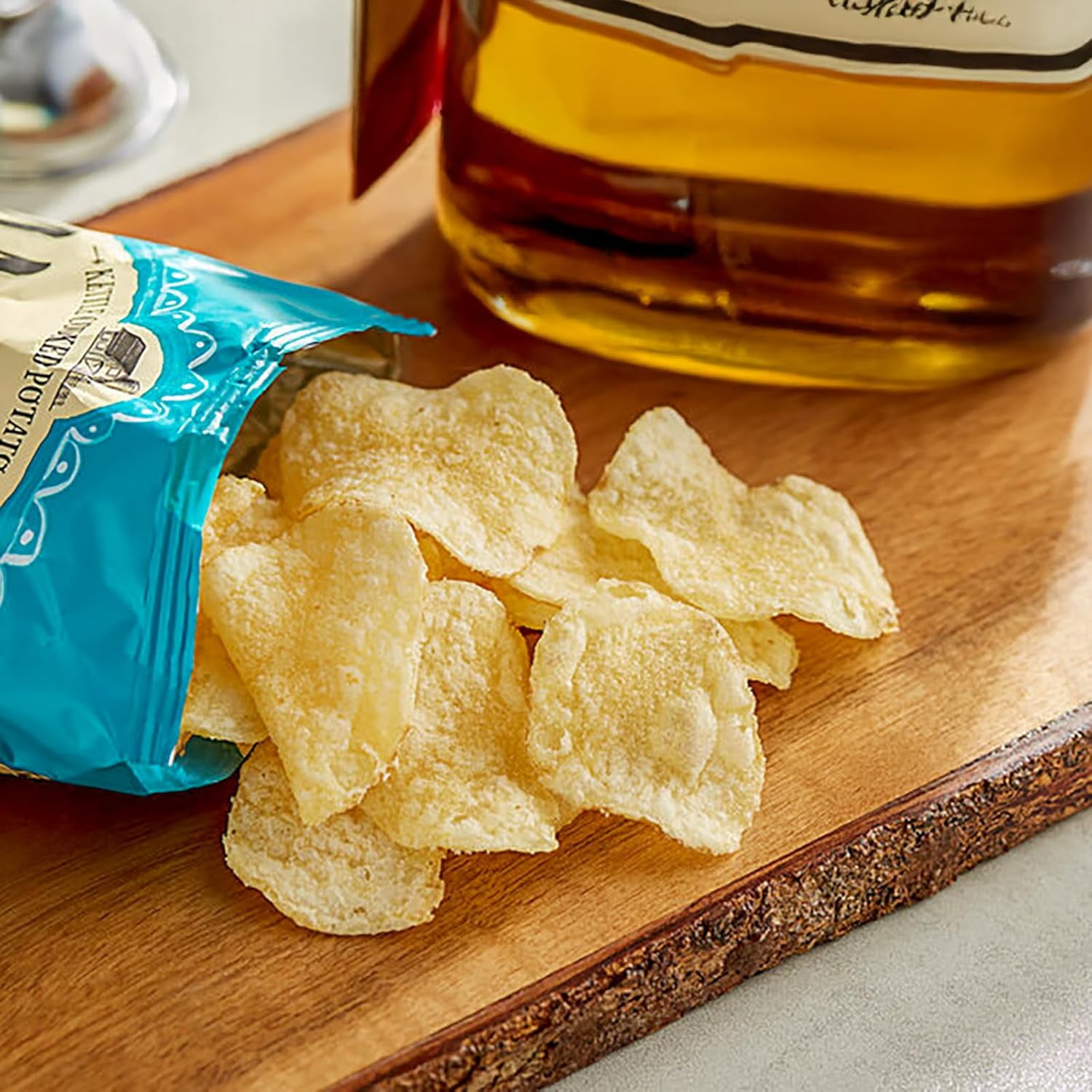 Miss Vickie's Sea Salt & Vinegar Kettle Cooked Potato Chips, 1.375 oz Bags, Pack of 12, Bundled by Shoppyway