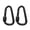 Black, variant on Locking Carabiner Aluminum Alloy Carabiner Keychains Hook Clip D-shaped Buckle