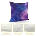 thumbnail image 4 of Creowell Galaxy Star Space Nebula Throw Pillow Covers Pillowcase Farmhouse Pillow Case Square Cushion for Living Room Couch Sofa Bed Home Outdoor Indoor Decor, 4 of 5