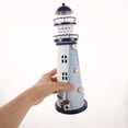thumbnail image 3 of Farol de vela con forma de faro LED, estilo mediterráneo, candelabro de hierro para muebles de escritorio, decoración del hogar, 3 of 7