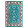 thumbnail image 3 of Unique Loom Medina Collection Area Rug - Hijaz (5' 3" x 7' 9" Rectangle Arctic Aqua Blue/Black), 3 of 7