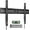 43–95" Fixed, variant on monTEK Ultra Slim Tilting TV Wall Mount Bracket for 43–95" Flat & Curved TVs – 1.2" Low Profile, Anti-Glare Tilt, Holds 150 lbs, Supports VESA 800x400, Fits 16"/18"/24"/32" Studs