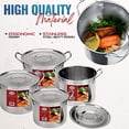 thumbnail image 6 of Alpine 4-Piece Stainless Steel Stock Pots, 6 of 8