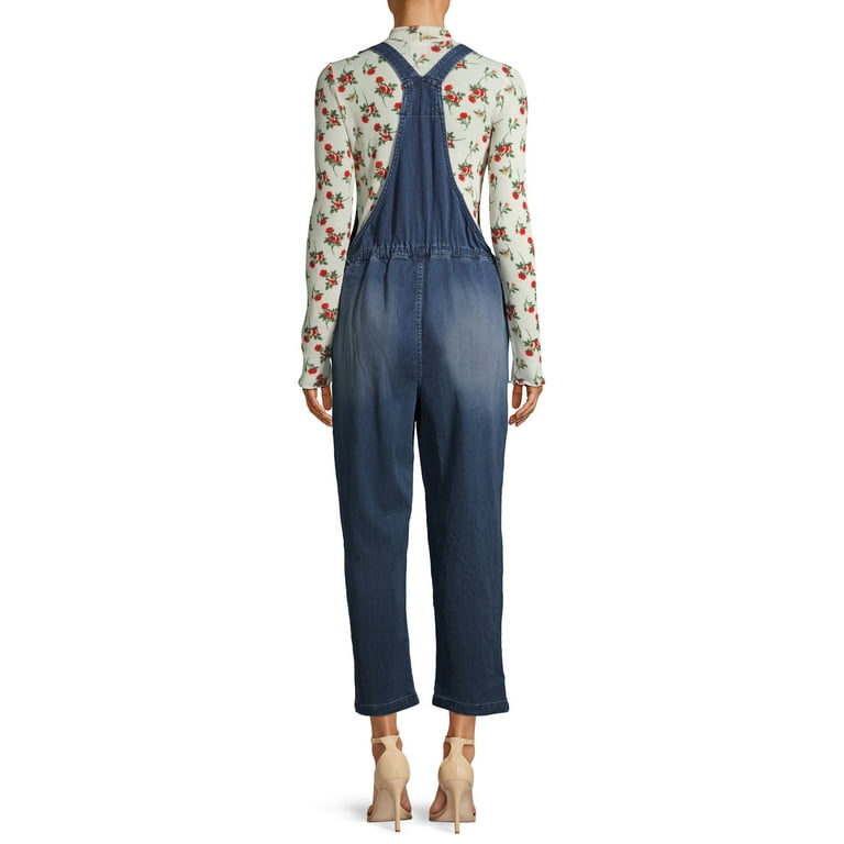 Time and Tru Women s Soft Overalls Walmart