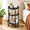 Black-USB Charger, variant on Small Round Side Table With Charging Station Black