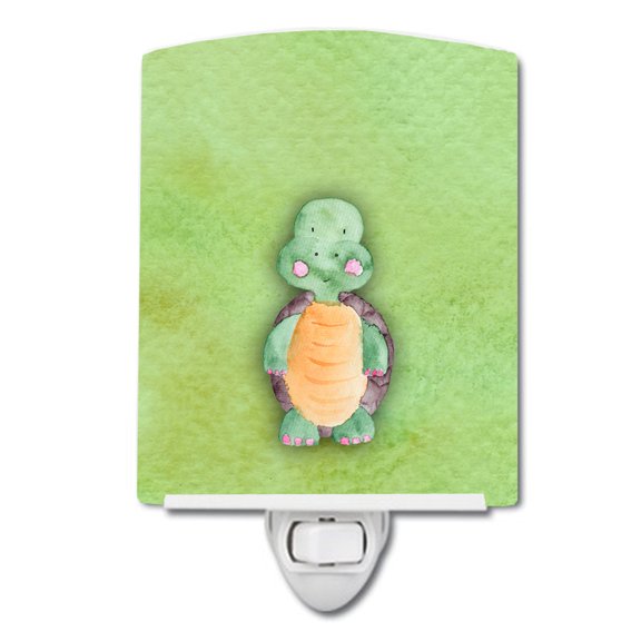 Turtle Watercolor Ceramic Night Light