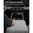thumbnail image 2 of KBH Center Console Cover for 2023-2026 Honda Pilot/2024-2026 Ridgeline Passport, Middle Console Pad Armrest Cover Leather Interior Accessories, Gray, 2 of 8