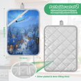 thumbnail image 3 of 2 Pack Pot Holders for Kitchen Heat Resistant Hot Pads Sets for Cooking Baking Beautiful Christmas Night Scene, 3 of 7