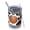 White Leopard Basketballs, variant on 12oz Tumblers White Baseball Elements Pattern Vacuum Insulated Stainless Steel Travel Tumbler Cups Mug with Lid and Straw for Beer,Coffee,Beverages with Cleaning Brush for Cold & Hot Drinks