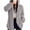 Gray, variant on Women's Winter New Casual Long Sleeve Hooded Coat, Button-Front Fuzzy Sherpa Jacket, Warm Outerwear for Women - Trending Winter Apparel & Cozy Jackets Black 3XL