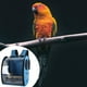 thumbnail image 5 of Mochila portátil para pájaros, bandolera retráctil, jaula de viaje para loros, transparente Azul, 5 of 8
