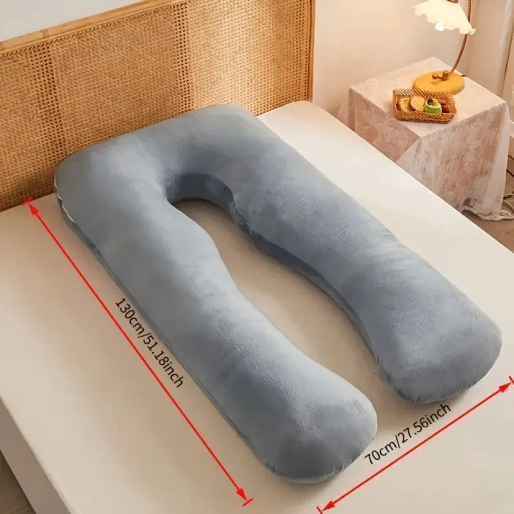 The velvet maternity pillow is soft to the touch and less irritating to the skin, bringing a comfortable touch to pregnant women
