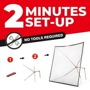 Golf Practice Net Hitting Net 10ft - Home Driving Range, Swing Training Aids, Big Size Auto Ball Return, Portable, Black