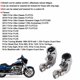 thumbnail image 4 of Pair of Short Highway Footpegs, Silver Footpeg Bracket, Fits FLHTCU 1984-2019, 4 of 4