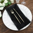 thumbnail image 2 of Balsa Circle 10 Black Decorative 23" x 23" Sheer Organza Dinner Table Napkins Party Decorations, 2 of 8