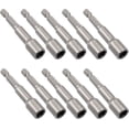 thumbnail image 4 of 10 Pcs 5/16 Inch Hex Magnetic Power Hex Nut Driver Magnetic Extension Socket Drill Bit Set, Quick Change Socket Nut Impact Driver for Electric Drill, 4 of 5