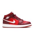thumbnail image 2 of Air Jordan - Unisexe - Air Jordan 1 Mid Se Gs 'Rouge Matelassé' - Av5174-600 - Taille 5Y, 2 of 2