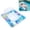 Blue, variant on Inflatable Floating Pool Lounger for Adults, Ergonomic Water Tanning Bed Recliner with Cup Holder Tray, Stable Air Mattress Float for Pool Beach Lake Summer Relaxation(Blue,95x85cm)