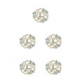 thumbnail image 3 of Guardurnaity Broches Brillo de zinc con patrón de flores de cristal Regalos para mujeres Accesorios para chal femenino Accesorio Cristal AB Type2 NO2 Guardurnaity CBP373776, 3 of 4
