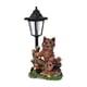 thumbnail image 1 of Estatua de perro DYNWAVEMX figura de animal con luz solar para exteriores resina 2 perros marrones, 1 of 8