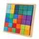 thumbnail image 2 of Juguetes de bloques para niños, 36 piezas de bloques de cubos apilables de madera coloridos apilables, juguete de madera cuadrado apilado construido para precisión, 2 of 14