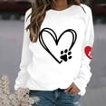 thumbnail image 3 of Womens Cute Print Sweatshirts Teengirls Casual Pullover Raglan Shirts Workout Athletic Blouses Casual Lounge Outfits, 3 of 4