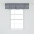 thumbnail image 2 of Ambesonne Tribal Window Valance, Mini Triangles and Streaks, 42" x 12", Dark Indigo Pale Blue, 2 of 3